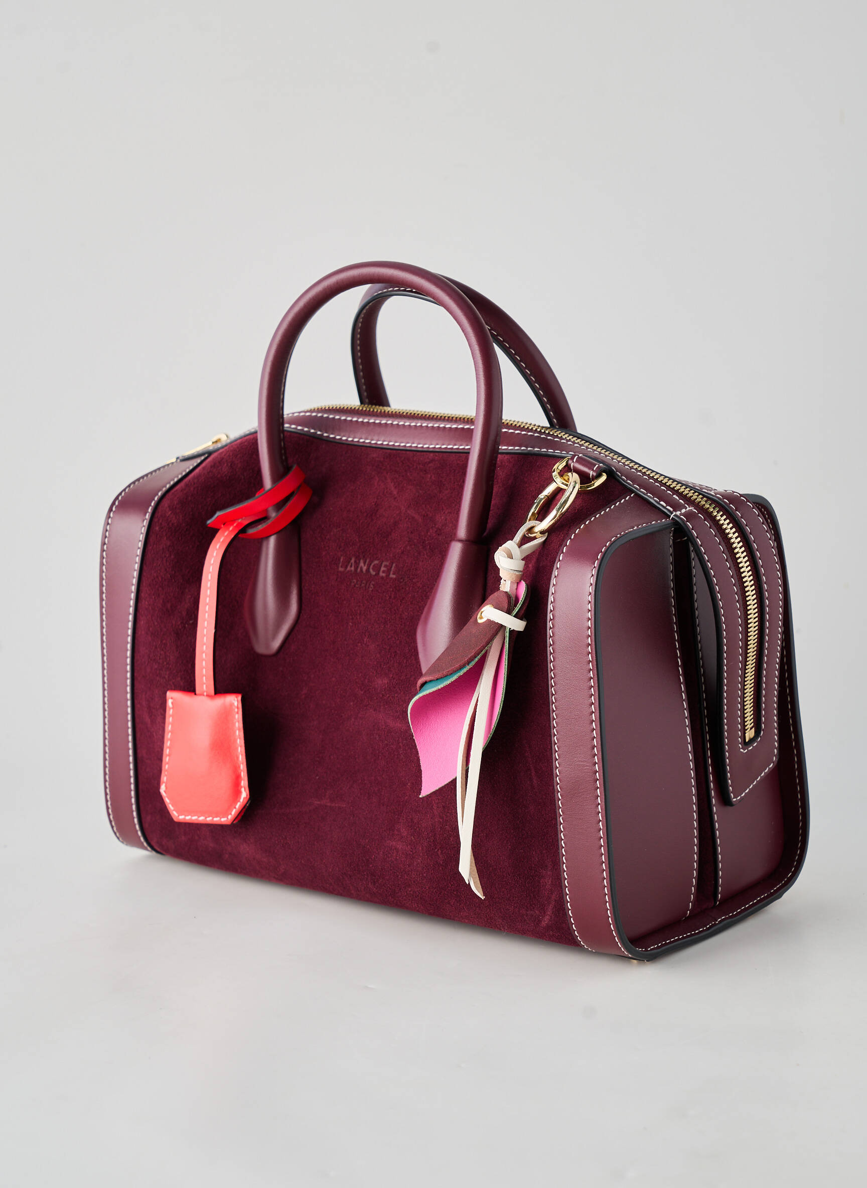 Geantă multibuzunare formă dreptunghiulară violet LANCEL femeie