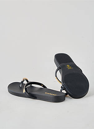 Mulete/saboți material neted toc plat până la 3 cm negru SODA femeie