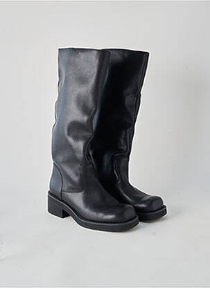 Cizme material neted toc de 4 la 6 cm negru ZARA femeie