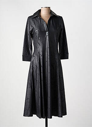 Rochie midi mâneci lungi mâneci lungi negru KOZAN femeie