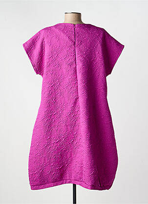 Rochie midi mâneci scurte mâneci scurte violet KOZAN femeie