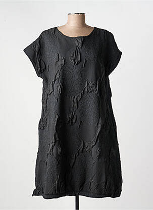 Rochie midi mâneci scurte mâneci scurte negru KOZAN femeie