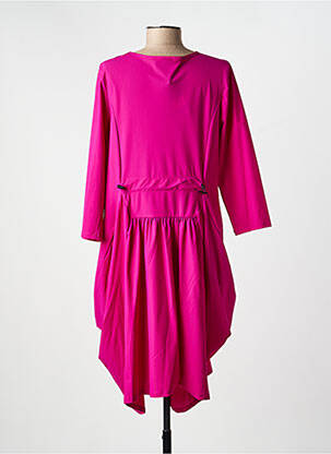 Rochie midi mâneci lungi mâneci lungi roz KOZAN femeie