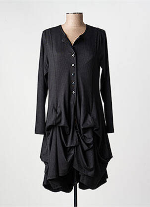 Rochie midi mâneci lungi mâneci lungi negru KOZAN femeie