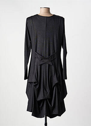 Rochie midi mâneci lungi mâneci lungi negru KOZAN femeie