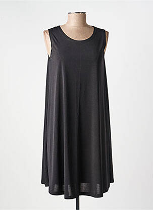 Rochie midi fără mâneci fără mâneci negru KOZAN femeie
