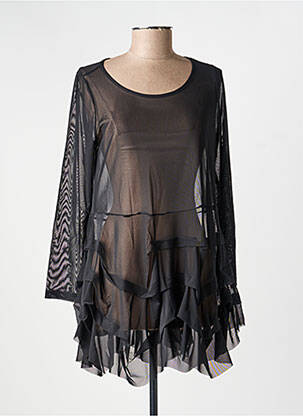 Top mâneci lungi mâneci lungi negru KOZAN femeie