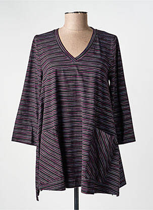 Tricou mâneci 3/4 mâneci 3/4 negru KOZAN femeie