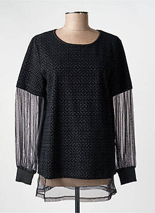 Top mâneci lungi mâneci lungi negru KOZAN femeie