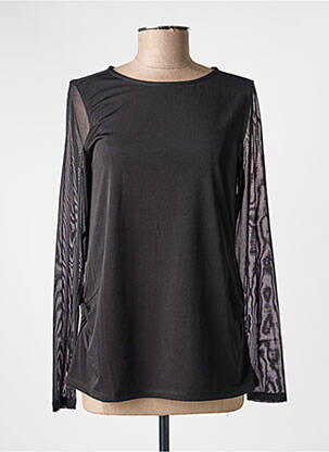 Tricou mâneci lungi mâneci lungi negru KOZAN femeie