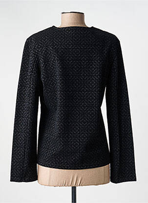 Jachete casual guler rotund negru KOZAN femeie