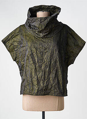 Top elasticitate mâneci scurte verde KOZAN femeie