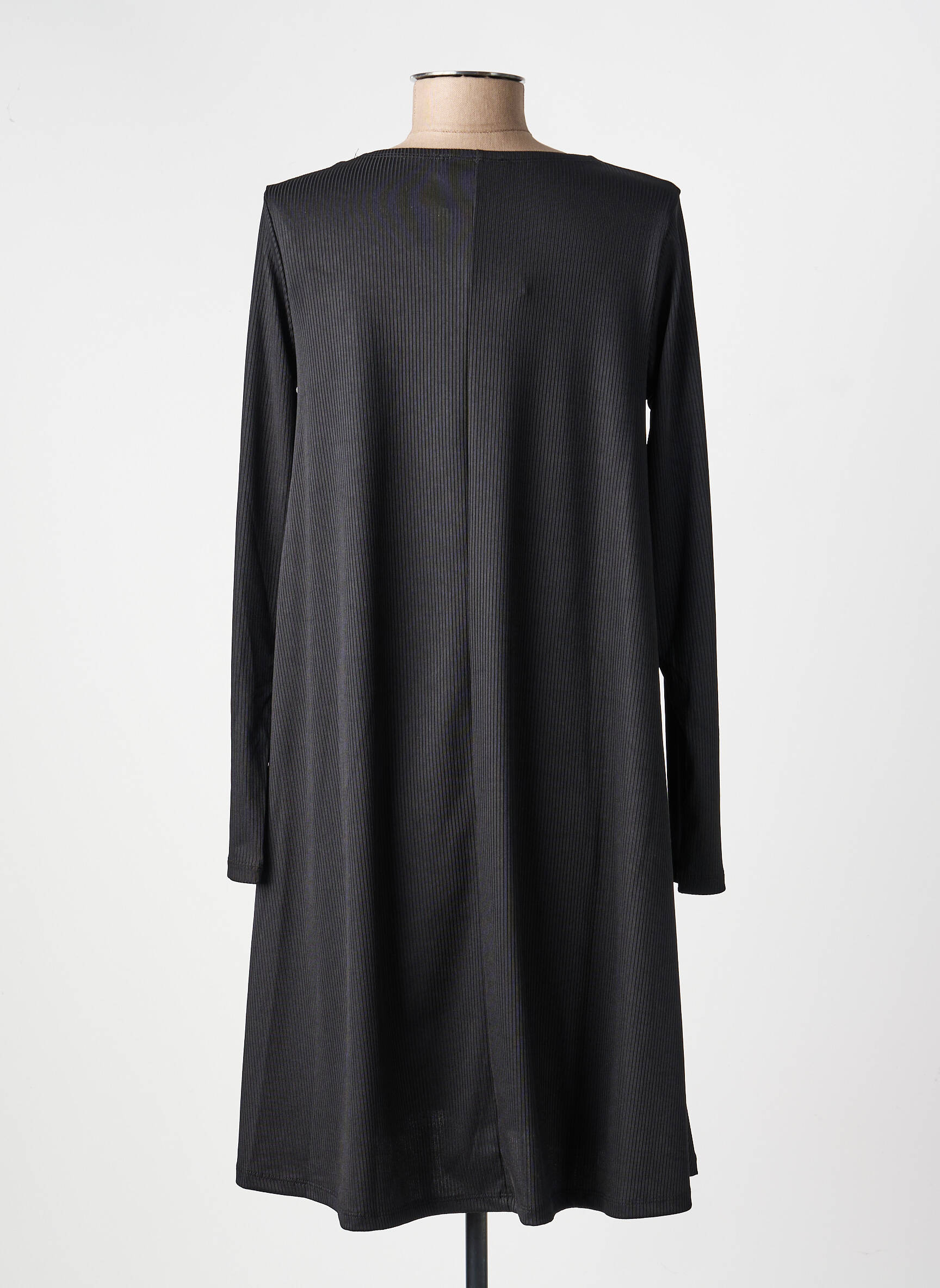 Rochie midi mâneci lungi mâneci lungi negru KOZAN femeie