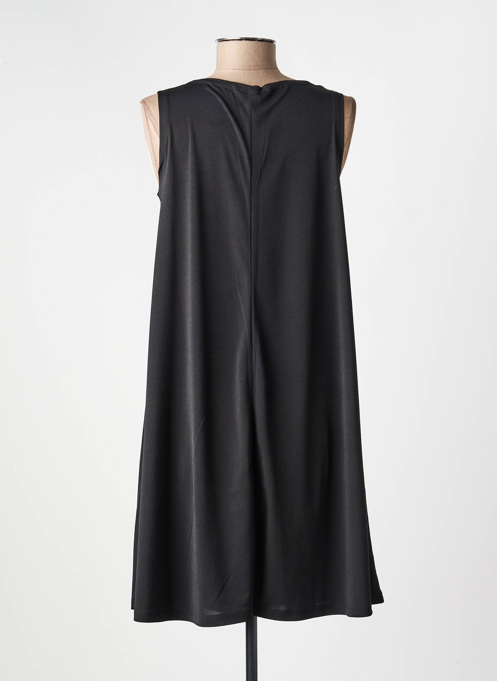 Rochie midi fără mâneci fără mâneci negru KOZAN femeie