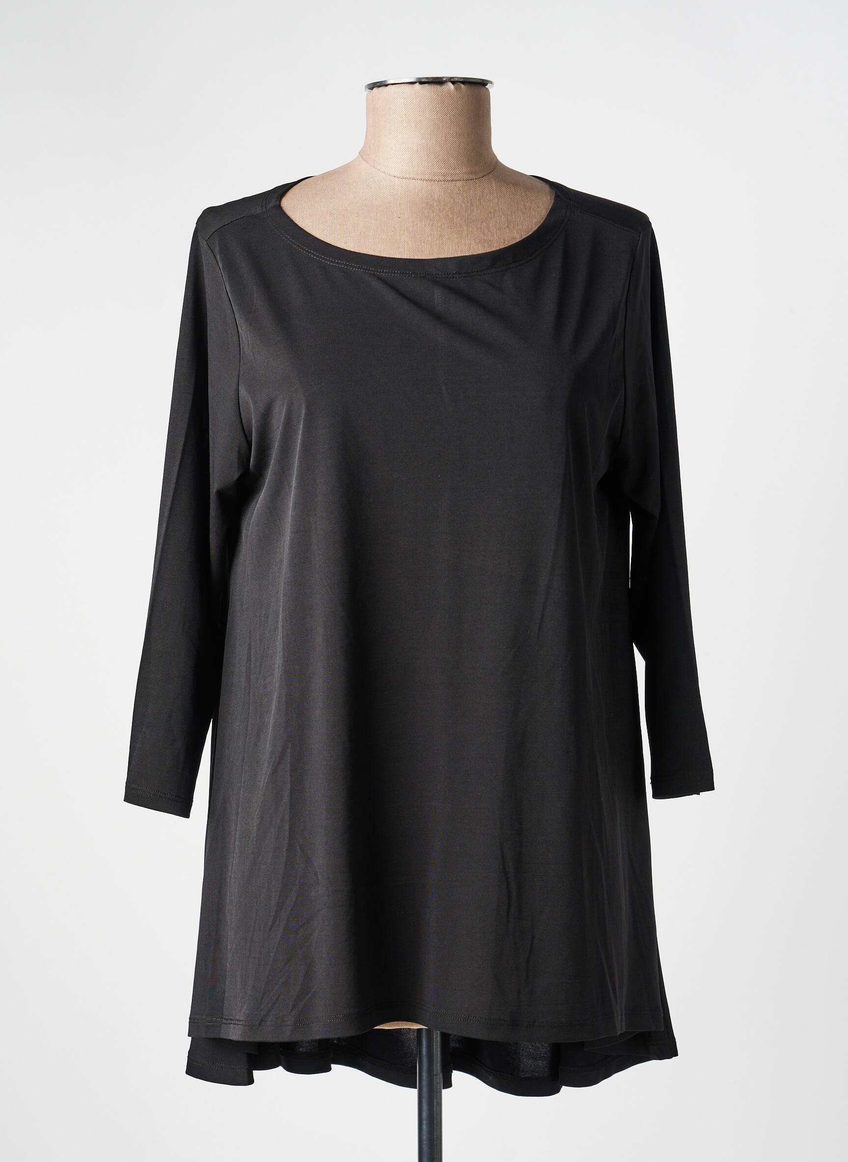 Tricou mâneci 3/4 mâneci 3/4 negru KOZAN femeie