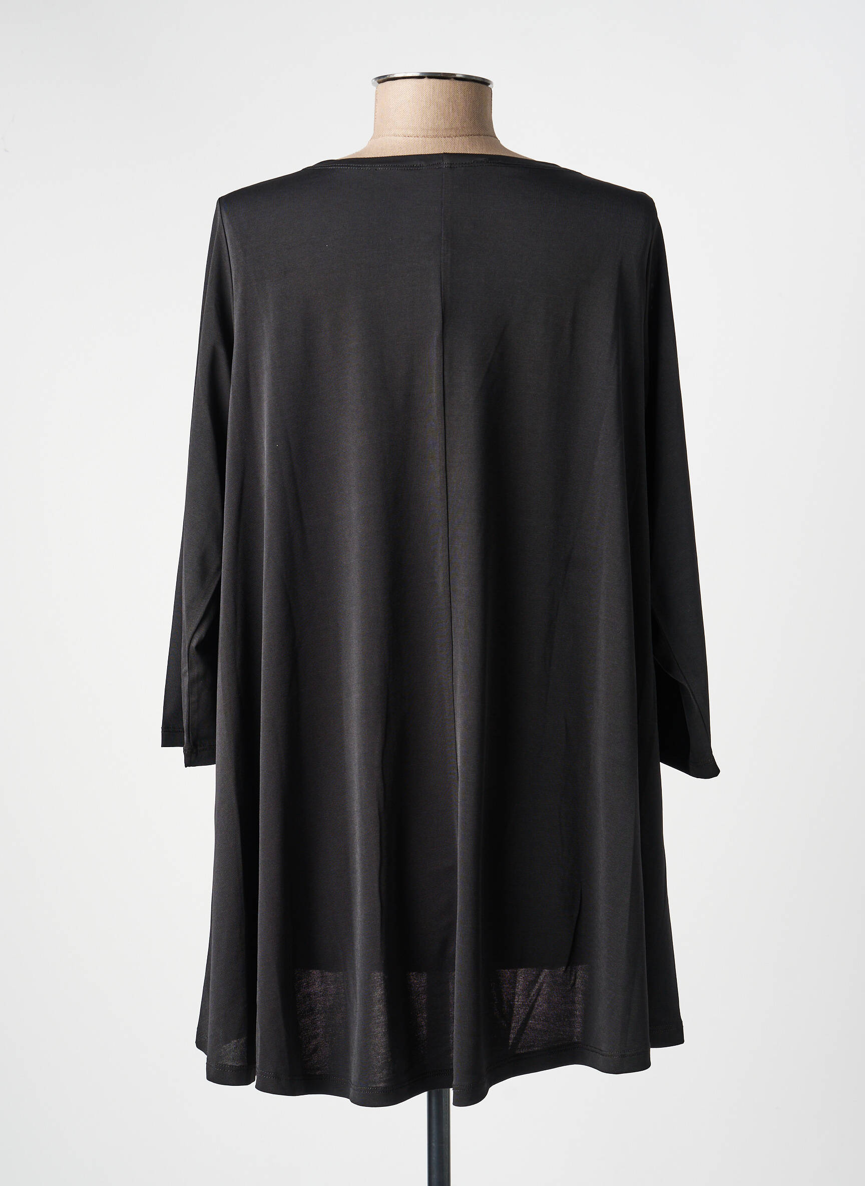 Tricou mâneci 3/4 mâneci 3/4 negru KOZAN femeie
