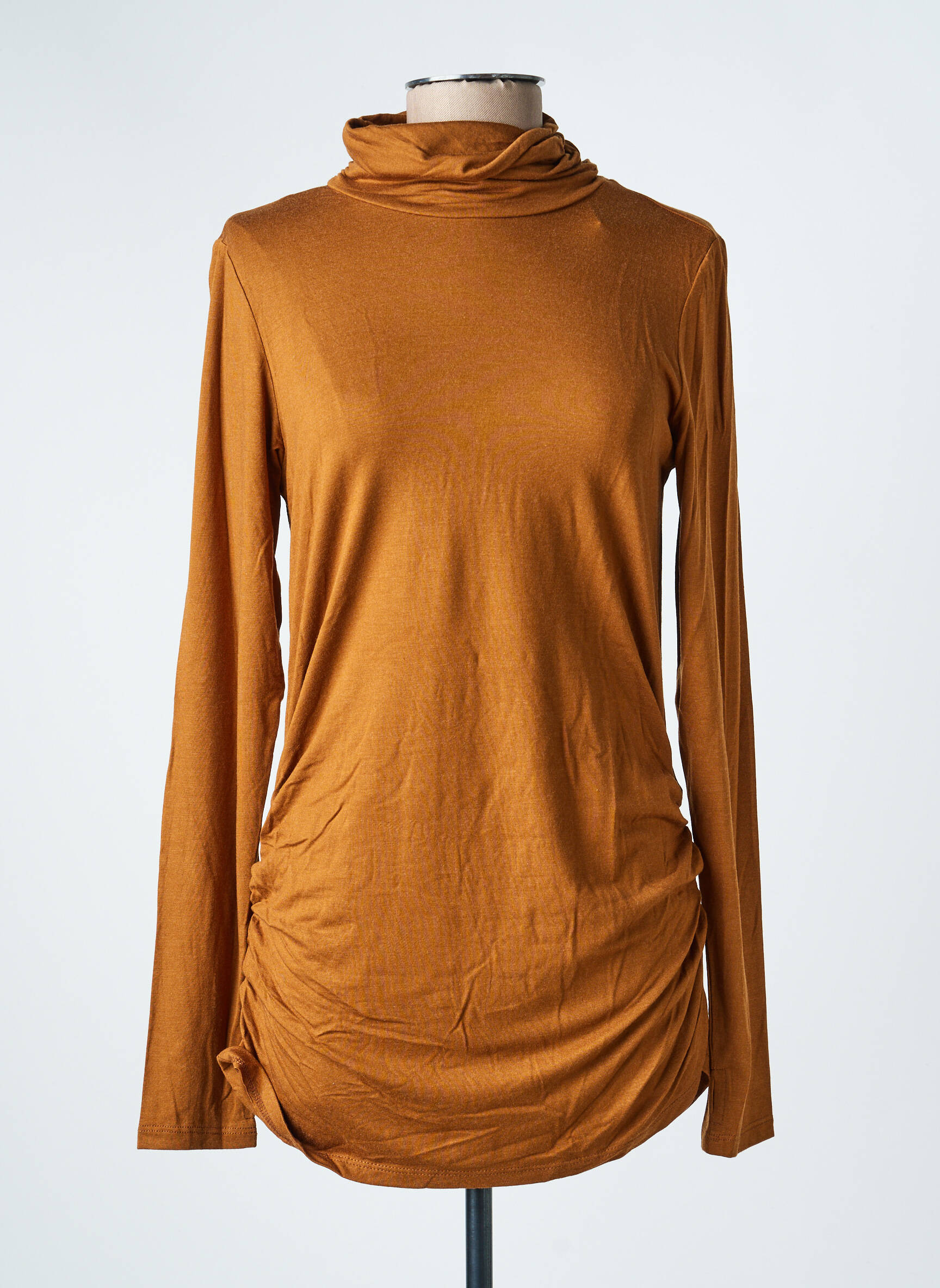 Tricou mâneci lungi mâneci lungi maro KOZAN femeie