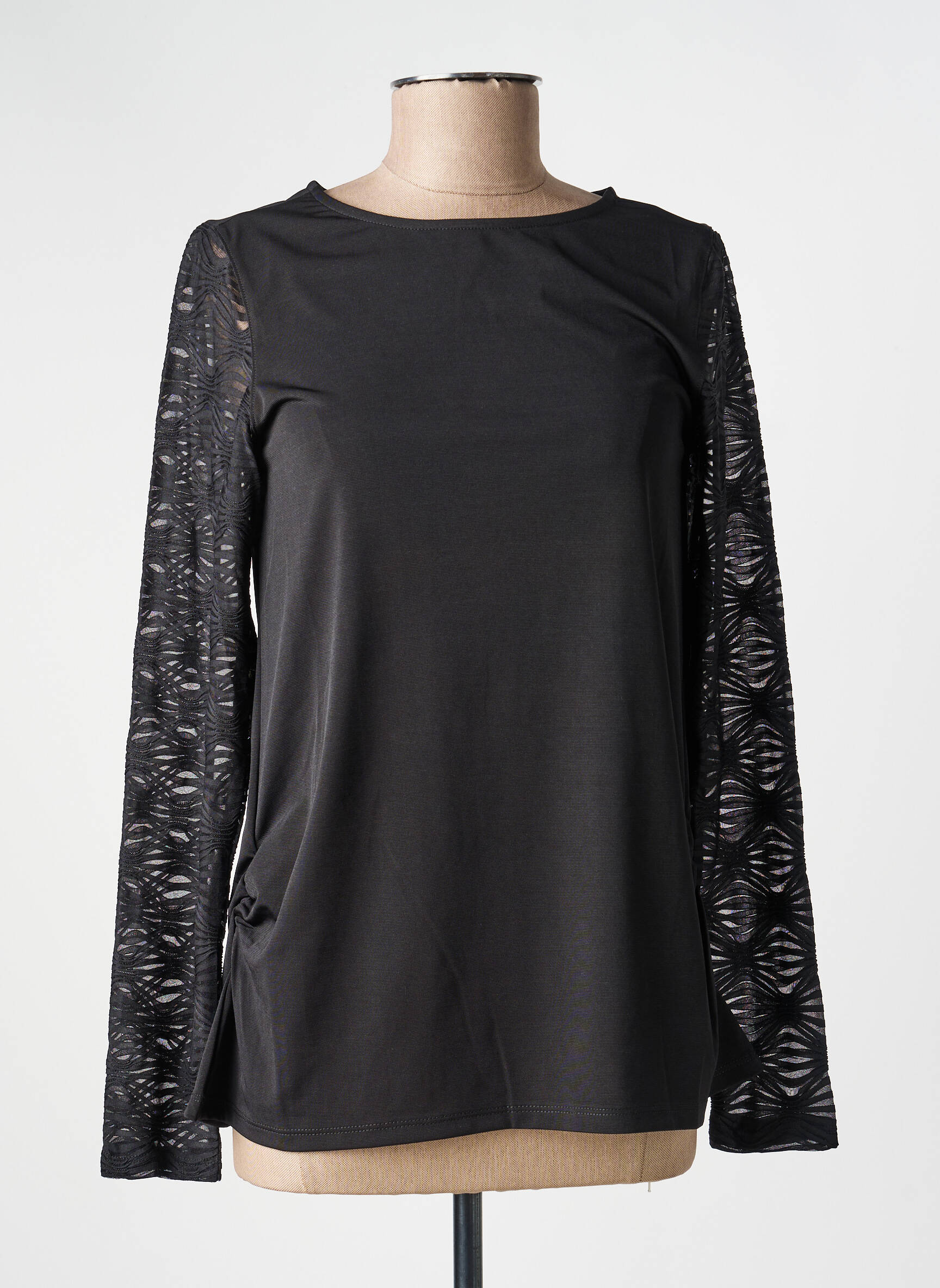 Tricou mâneci lungi mâneci lungi negru KOZAN femeie