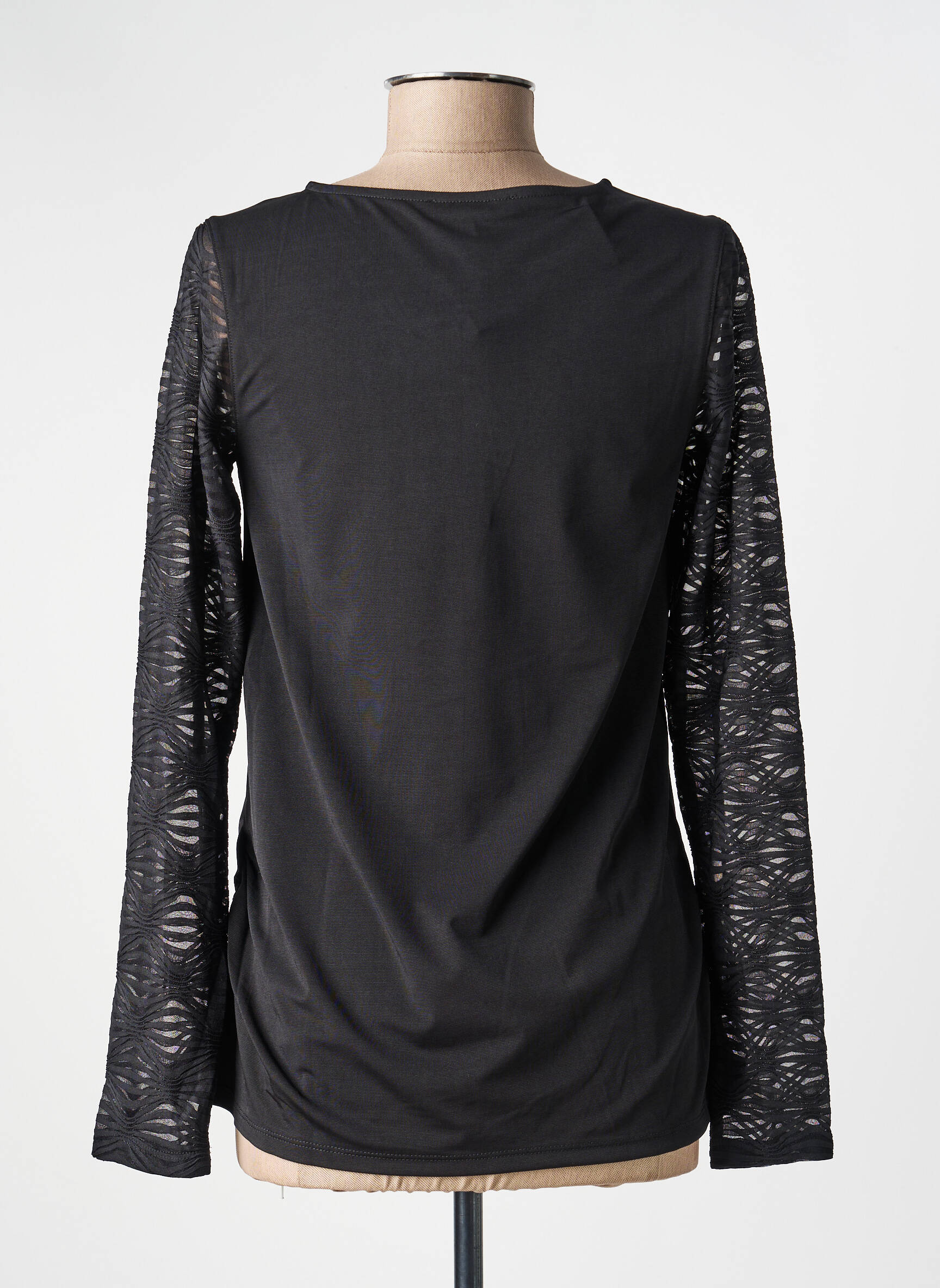 Tricou mâneci lungi mâneci lungi negru KOZAN femeie
