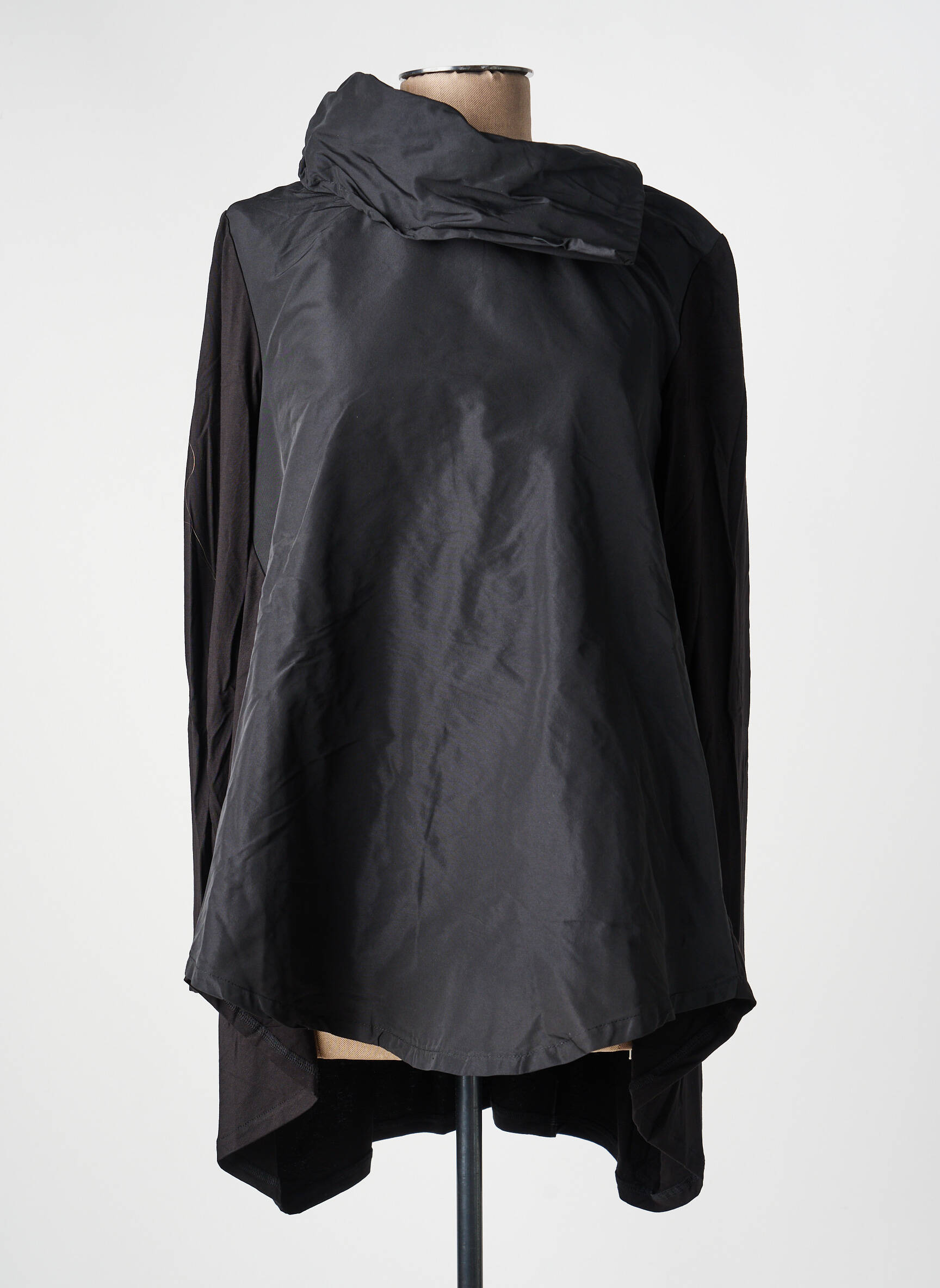 Top mâneci lungi mâneci lungi negru KOZAN femeie