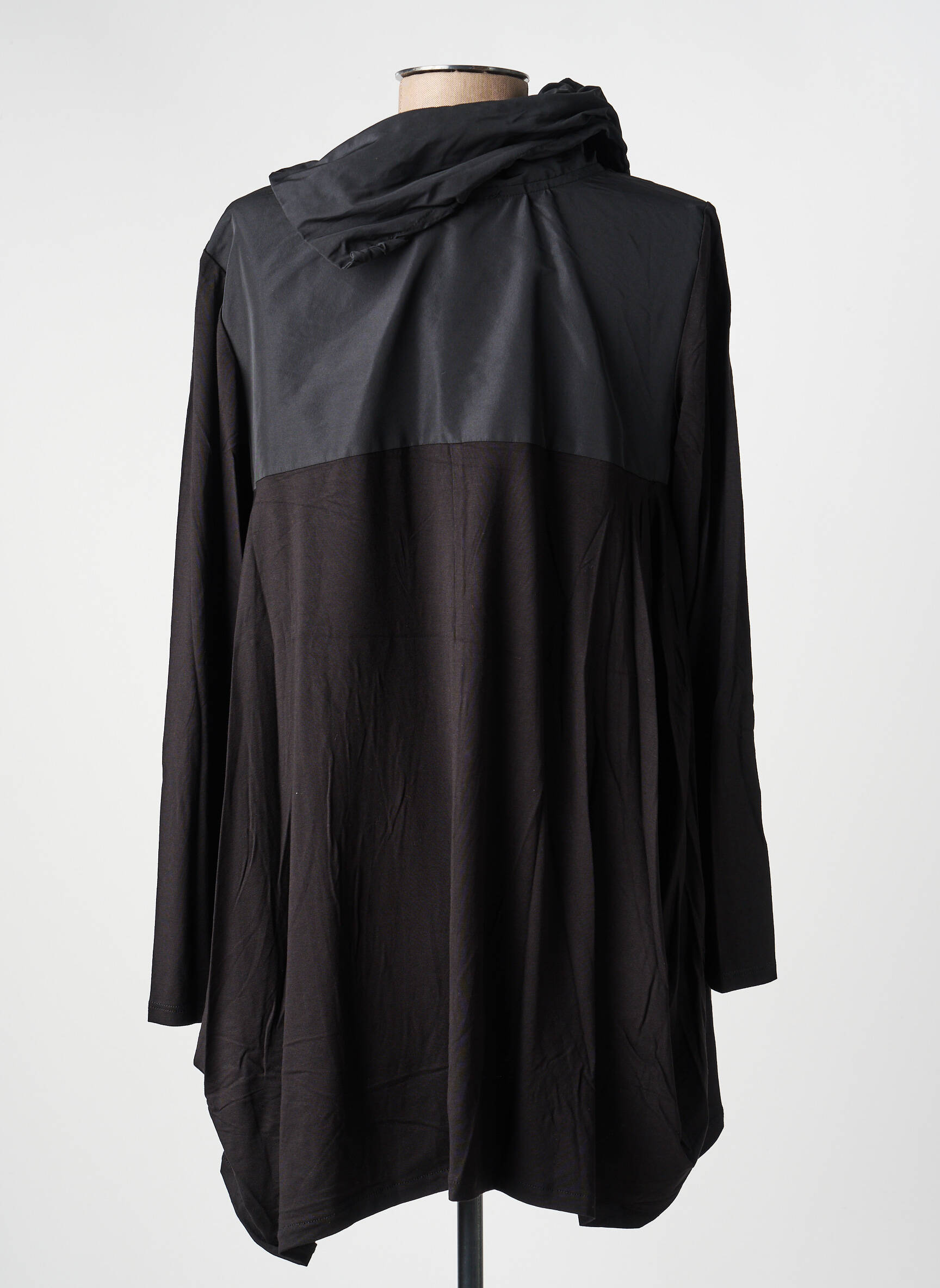 Top mâneci lungi mâneci lungi negru KOZAN femeie