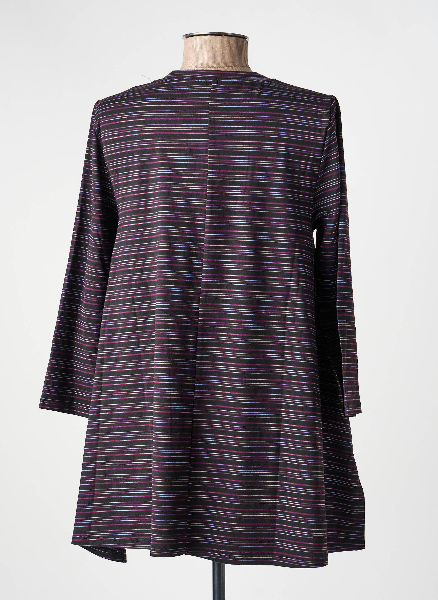 Tricou mâneci 3/4 mâneci 3/4 negru KOZAN femeie