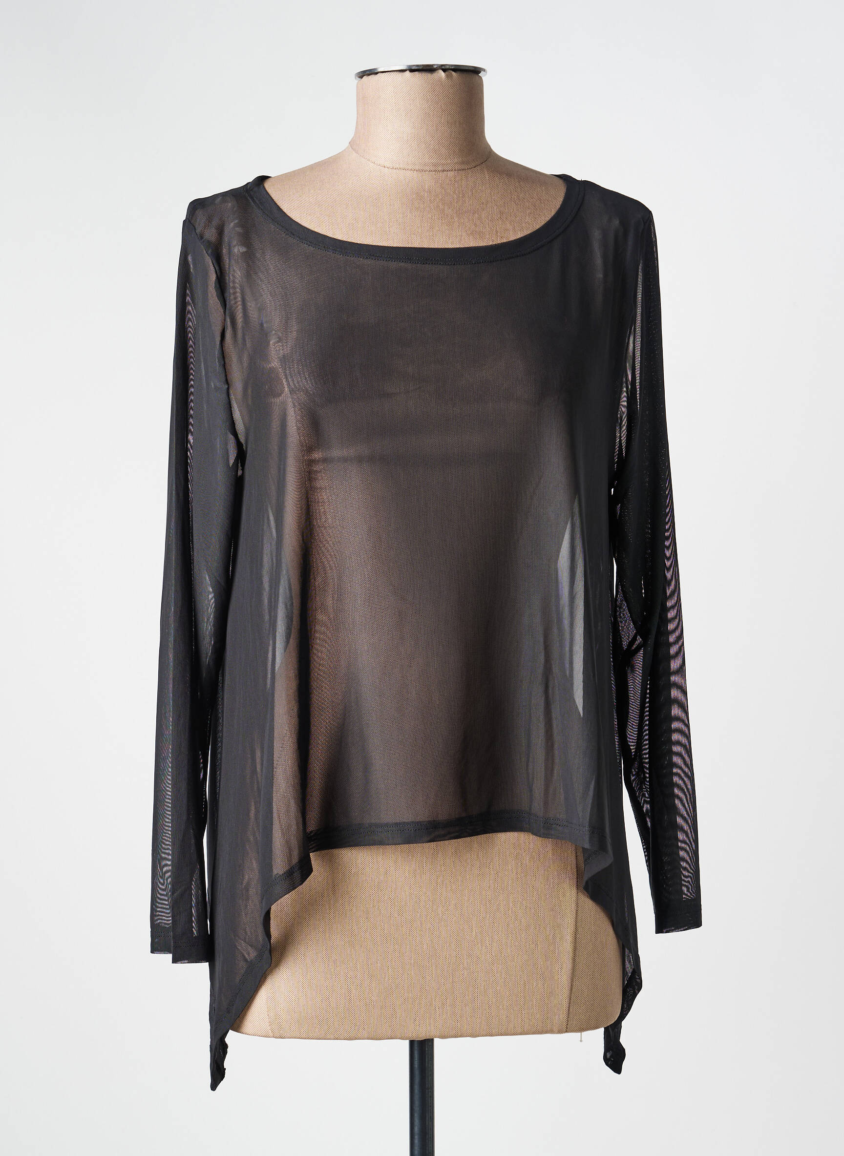 Tricou mâneci lungi mâneci lungi negru KOZAN femeie