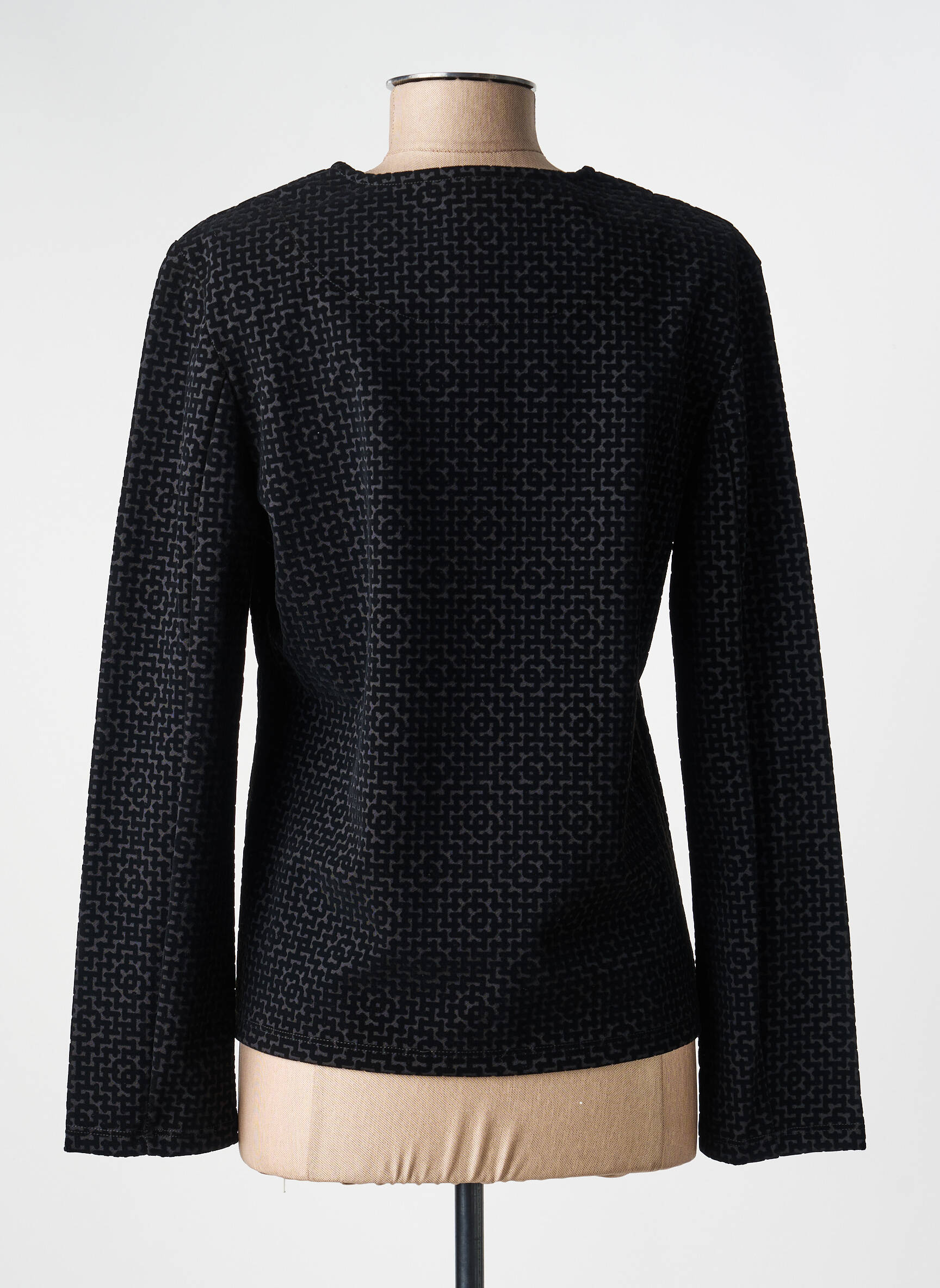 Jachete casual guler rotund negru KOZAN femeie