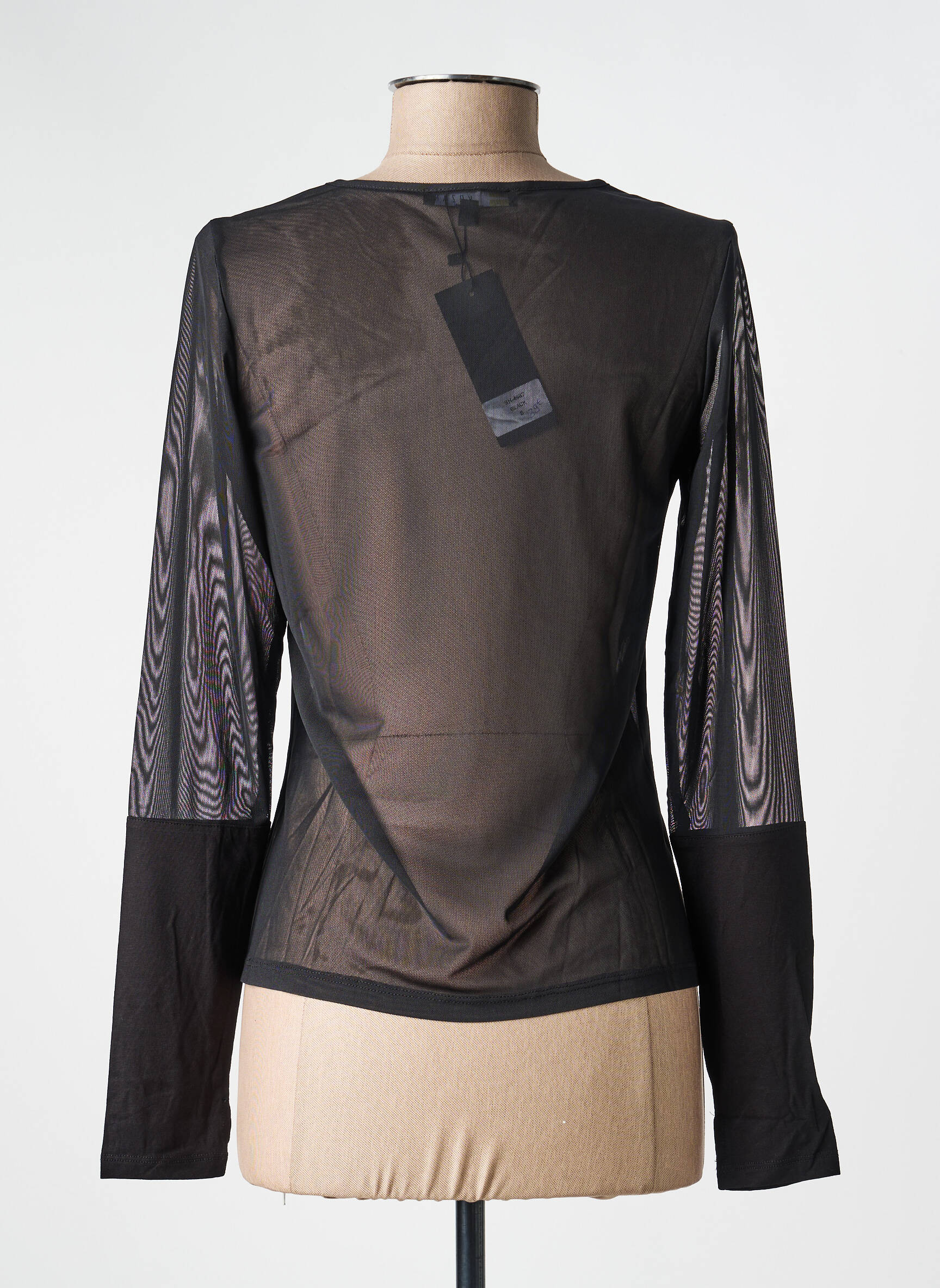 Tricou mâneci lungi mâneci lungi negru KOZAN femeie
