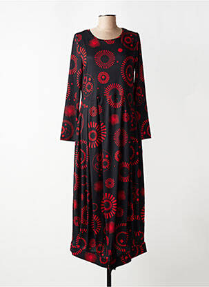 Rochie lungă mâneci lungi mâneci lungi roșu KOZAN femeie
