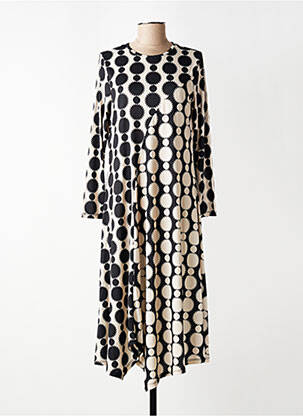Rochie midi mâneci lungi mâneci lungi bej KOZAN femeie
