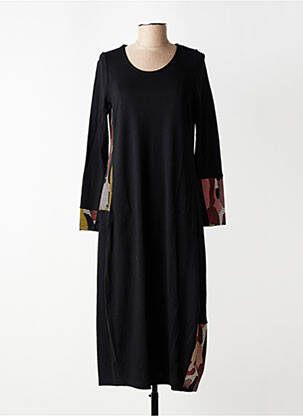 Rochie lungă mâneci lungi mâneci lungi negru ALEMBIKA femeie