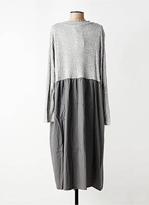 Rochie lungă mâneci lungi mâneci lungi gri GERSHON BRAM femeie