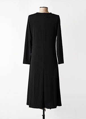 Rochie midi mâneci 3/4 mâneci 3/4 negru KOZAN femeie