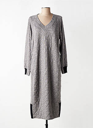 Rochie midi mâneci lungi mâneci lungi gri GERSHON BRAM femeie