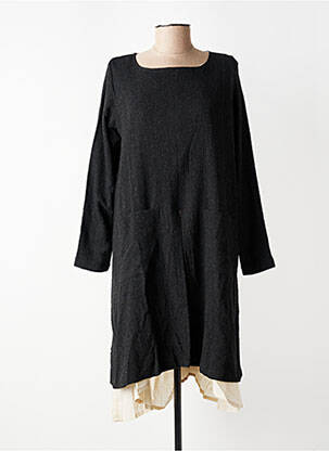 Rochie midi mâneci 3/4 mâneci 3/4 negru GERSHON BRAM femeie