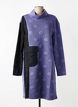 Rochie scurtă mâneci lungi mâneci lungi violet KOZAN femeie