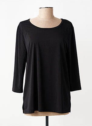 Tricou mâneci 3/4 mâneci 3/4 negru KOZAN femeie