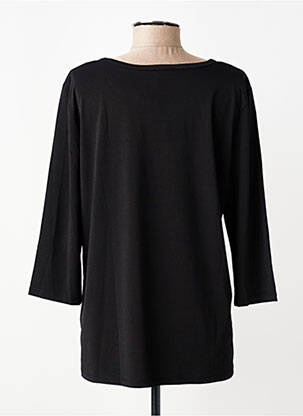 Tricou mâneci 3/4 mâneci 3/4 negru KOZAN femeie