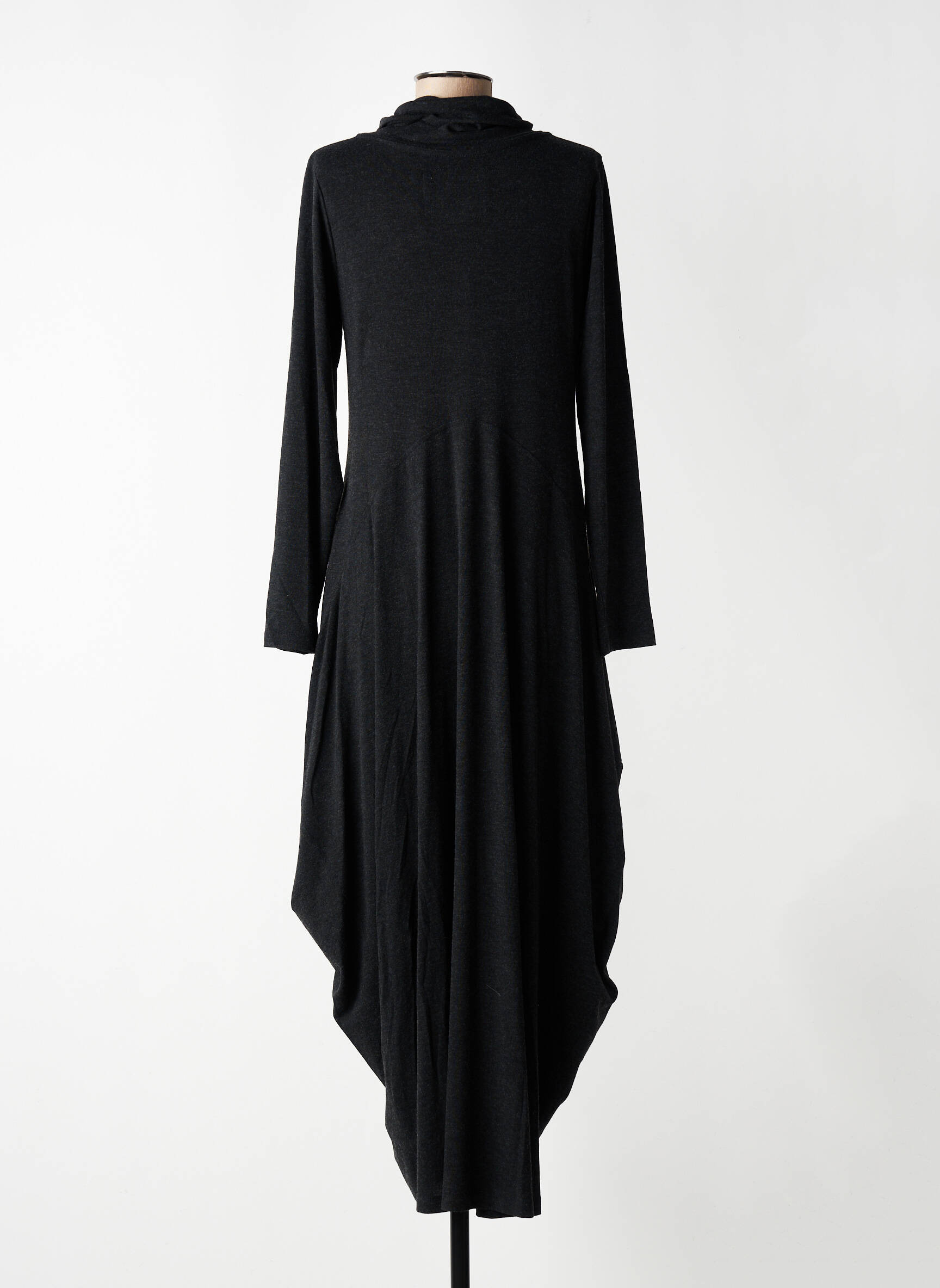 Rochie lungă mâneci lungi mâneci lungi gri URBAN BY ALEMBIKA femeie