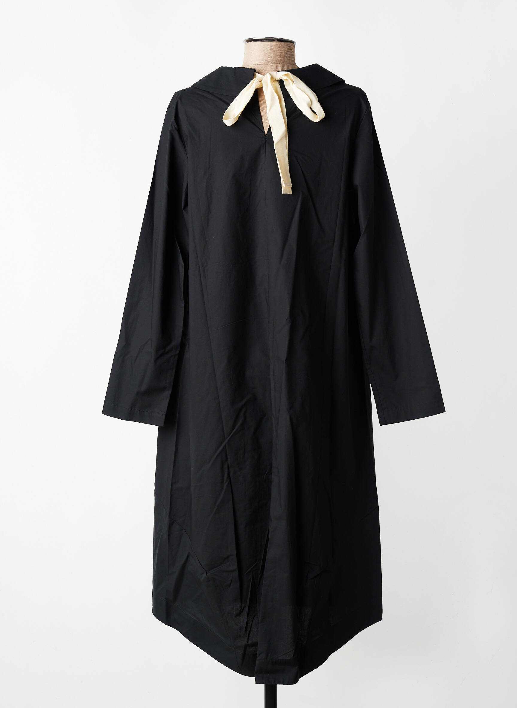 Rochie midi mâneci lungi mâneci lungi negru GERSHON BRAM femeie