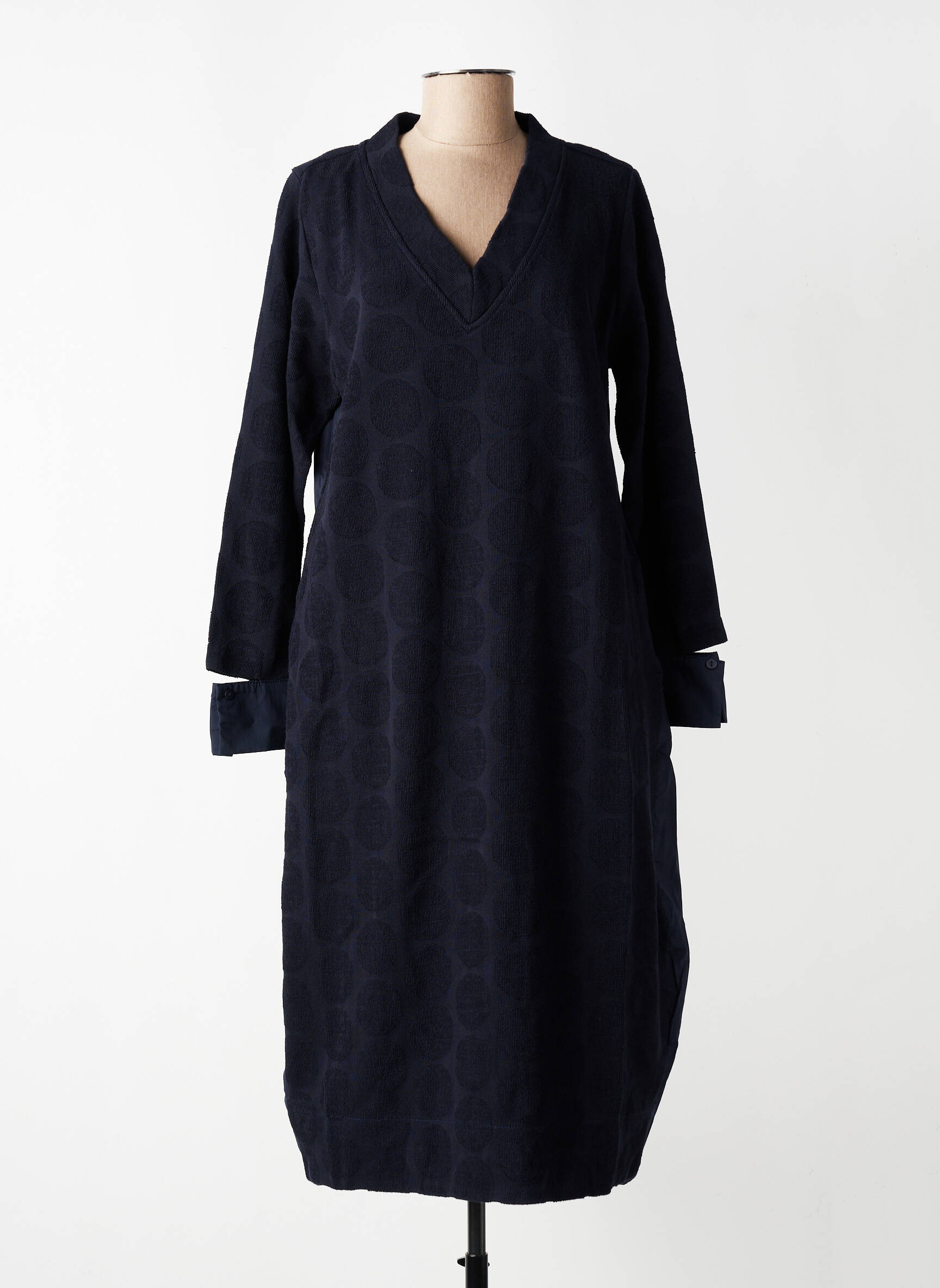 Rochie midi mâneci lungi mâneci lungi albastru GERSHON BRAM femeie