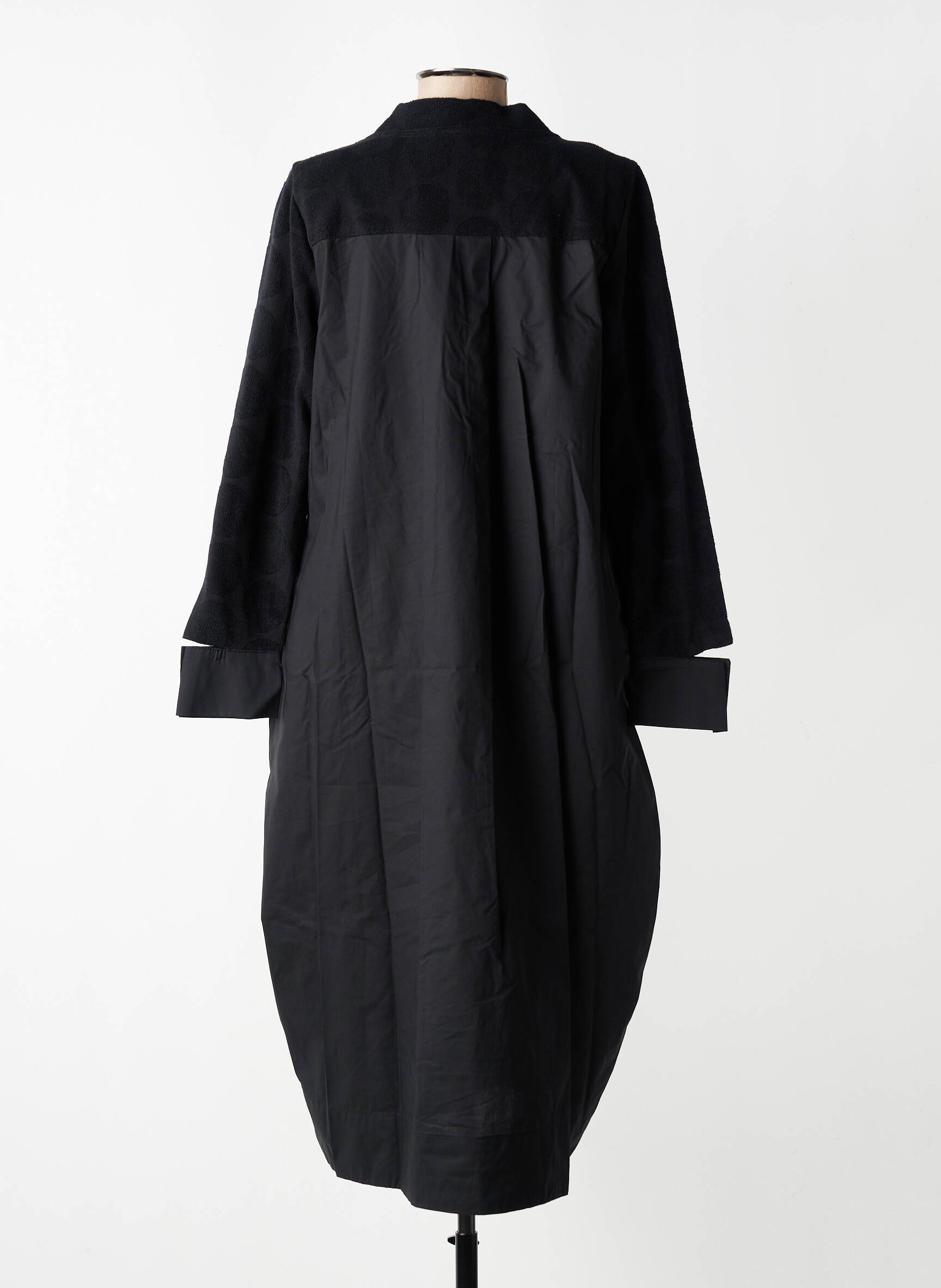 Rochie midi mâneci lungi mâneci lungi negru GERSHON BRAM femeie