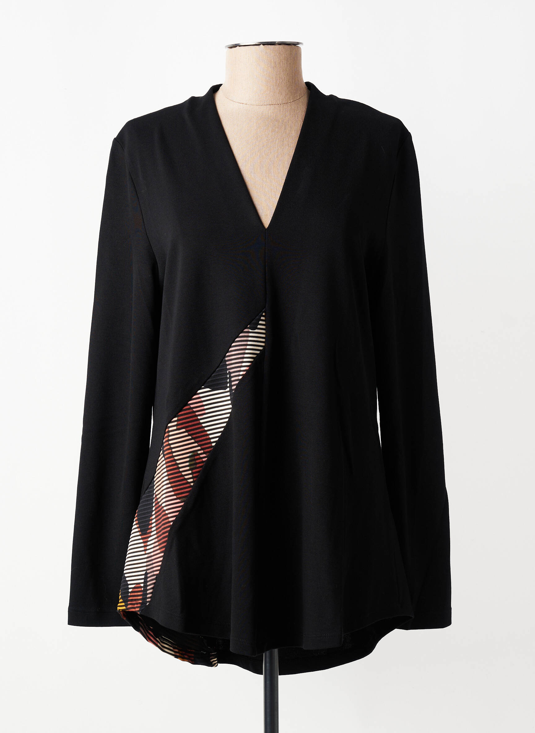Top mâneci lungi mâneci lungi negru ALEMBIKA femeie