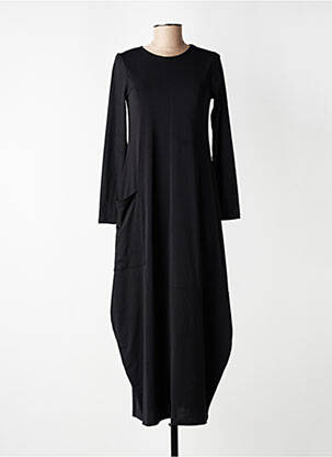 Rochie lungă mâneci lungi mâneci lungi negru KOZAN femeie