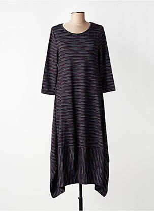 Rochie midi mâneci 3/4 mâneci 3/4 violet KOZAN femeie
