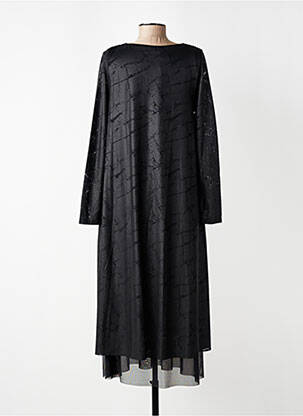 Rochie lungă mâneci lungi mâneci lungi negru KOZAN femeie