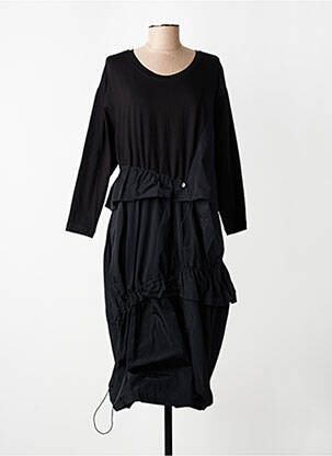 Rochie midi mâneci lungi mâneci lungi negru URBAN BY ALEMBIKA femeie