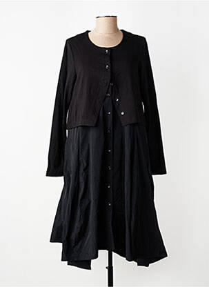 Rochie midi mâneci lungi mâneci lungi negru URBAN BY ALEMBIKA femeie