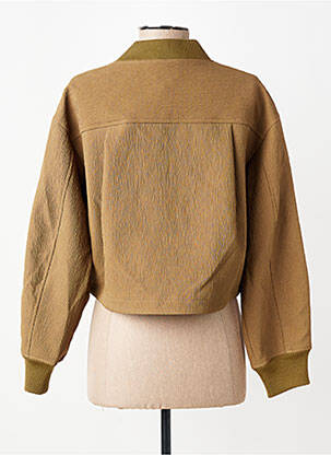 Jachete casual guler rotund verde CPC femeie